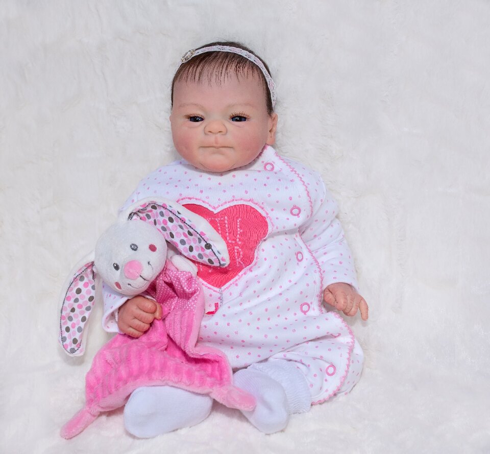 Baby stuffed animal fabric bunny