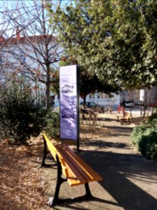 Lyon 7e - Jardin des 44 enfants d'Izieu, panneau explicatif