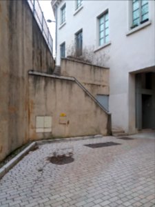 Lyon 5e - Montée du Cardo - Escalier menant à la rue de l'Antiquaille
