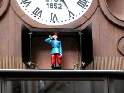 Lyon 5e - Place du Petit Collège - Horloge Charvet - Soldat Trompette
