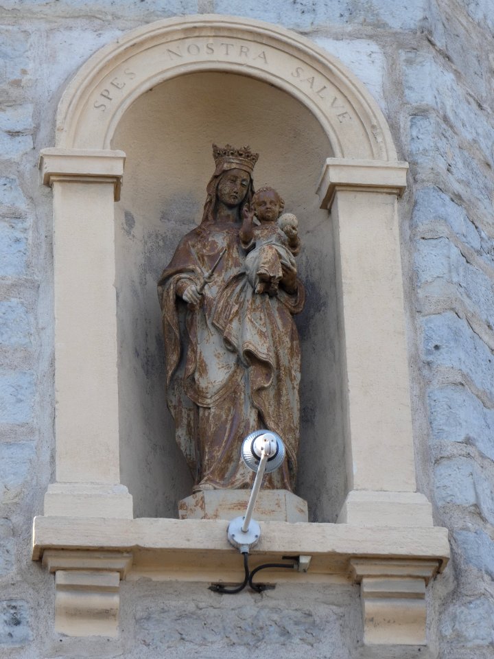 Lyon 5e - Montée Saint Laurent - Vierge à l'enfant du lycée Don Bosco 02