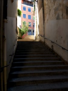 Lyon 5e - Montée du Garillan, escaliers