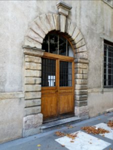 Lyon 5e - Montée Saint Barthélémy - Lycée Sainte-Marie Lyon, grande porte