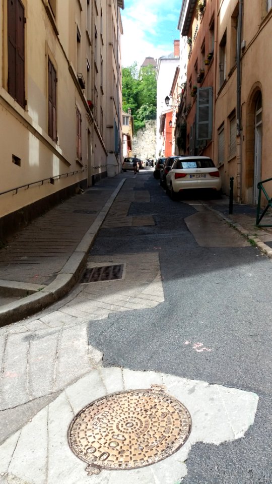 Lyon 5e - Montée des Épies - Depuis la rue Armand Caillat, vers le sud