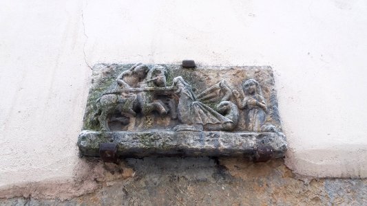 Lyon 5e - Rue Saint-Georges - Porte au numéro 53 - Relief