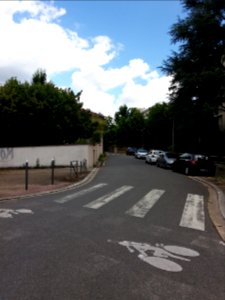 Lyon 5e - Impasse du Fort Saint-Irénée, depuis le boulevard des Castors
