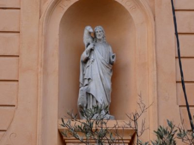 Lyon 5e - Place Eugène Wernert - Statue Jesus Bone Pastor
