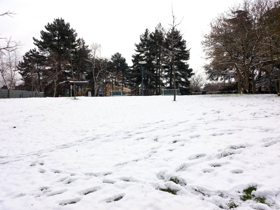 Lyon 5e - Jardin Pierre Thévenin - Sous la neige 03