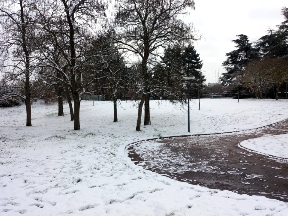 Lyon 5e - Jardin Pierre Thévenin - Sous la neige 01