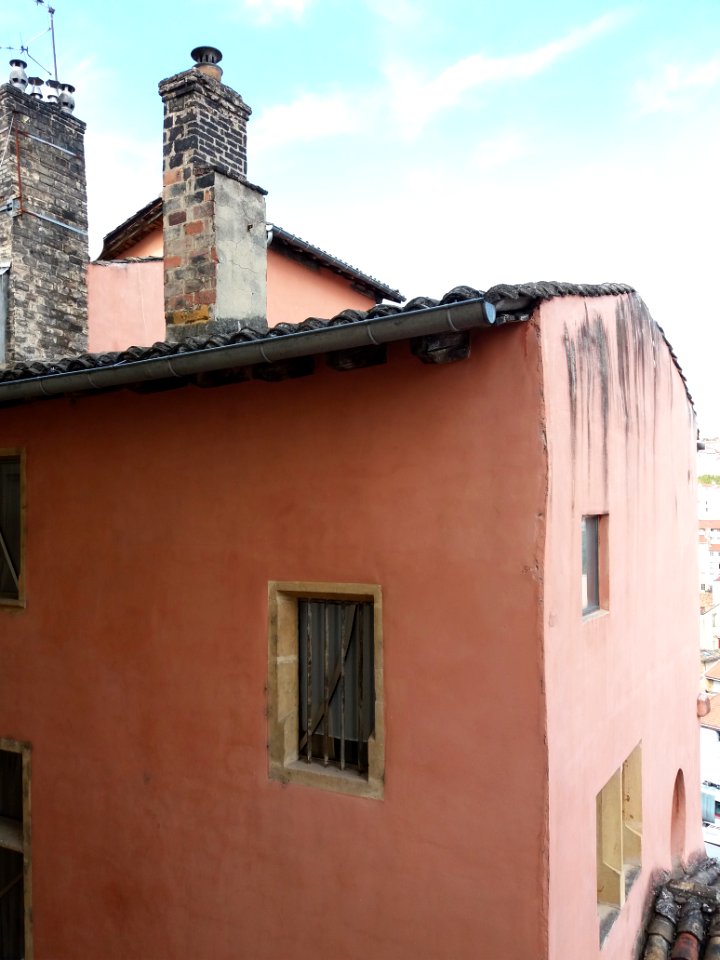 Lyon 5e - Montée des Carmes Déchaussés, depuis un fenêtre du lycée Sainte-Marie de Lyon