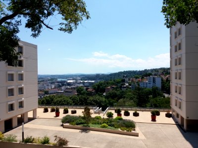 Lyon 5e - Jardin Jean Choux, vue sur Lyon