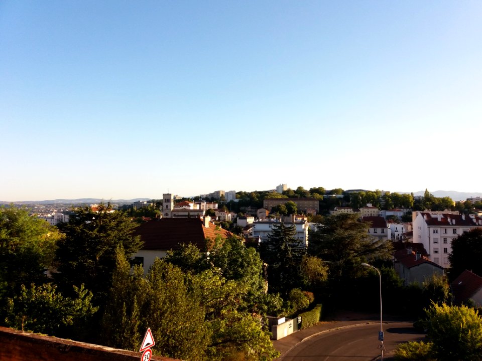 Lyon 5e - Jardin de la Visitation - Vue sur Lyon côté sud