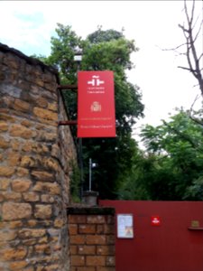 Lyon 5e - Montée de Choulans, entrée de la Villa Weitz, plaque Instituto Cervantes, Centre Culturel Espagnol