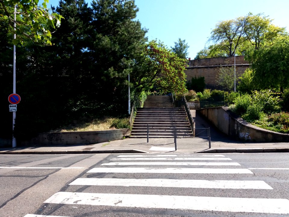 Lyon 5e - Jardin Francine Chollet, depuis la montée de Loyasse