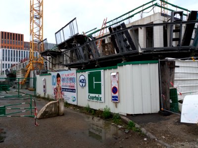 Lyon 7e - Rue Félix Brun, immeuble en construction