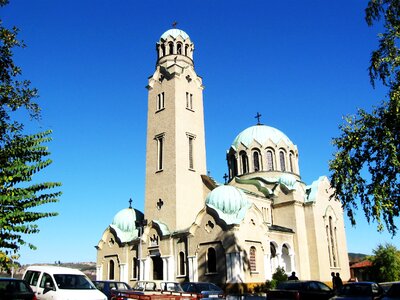 A city in bulgaria landscape church