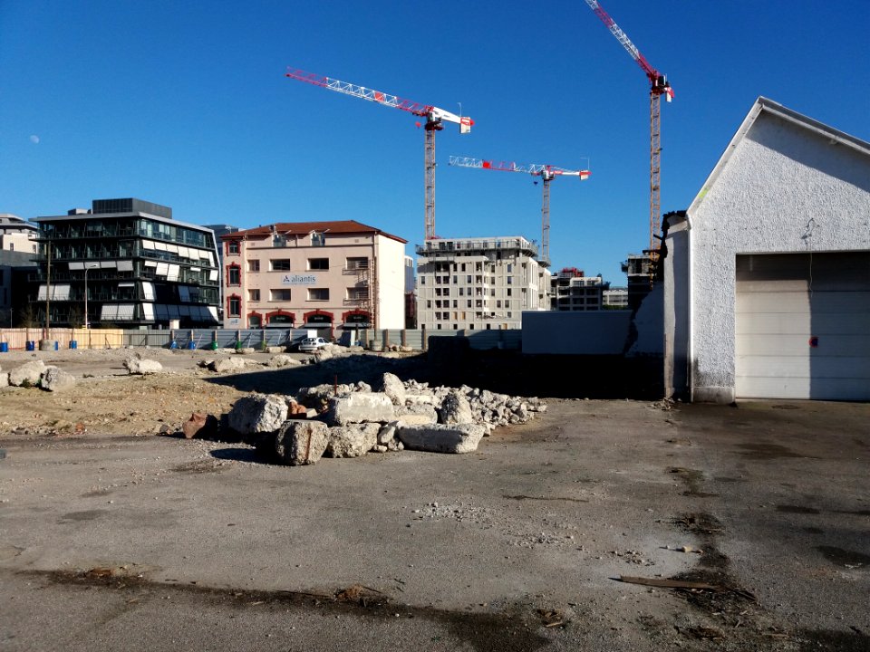Lyon 7e - Rue Félix Brun, terrain vague