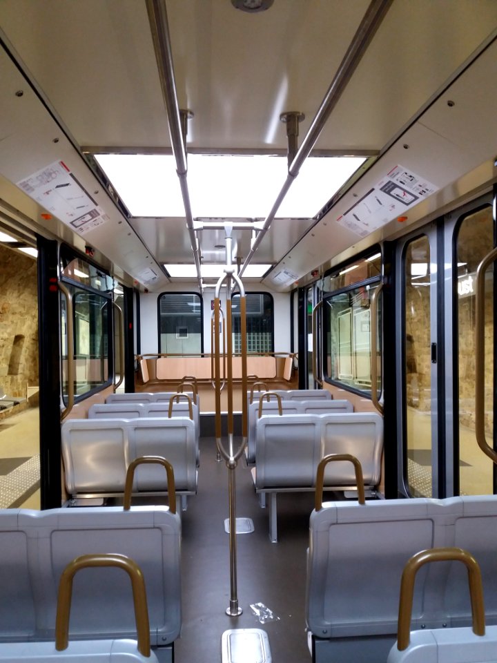 Lyon 5e - Funiculaire, station Saint Just, nouvel intérieur