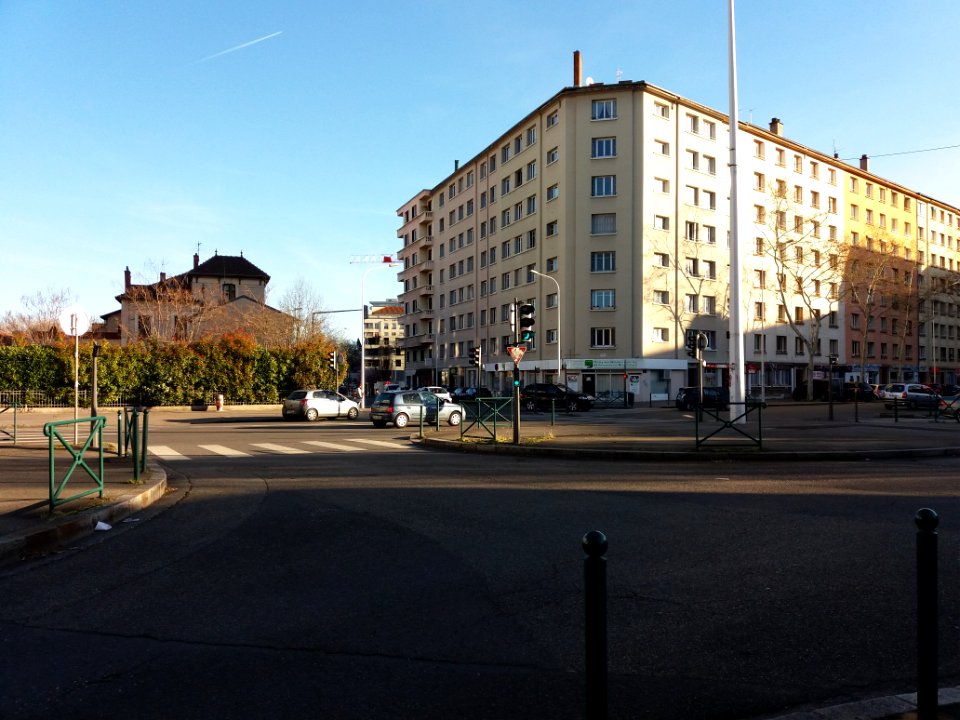 Lyon 7e - Rue du Repos, au croisement avec la rue Garibaldi