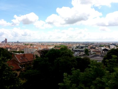 Lyon 5e - Montée de Choulans, vue sur Lyon