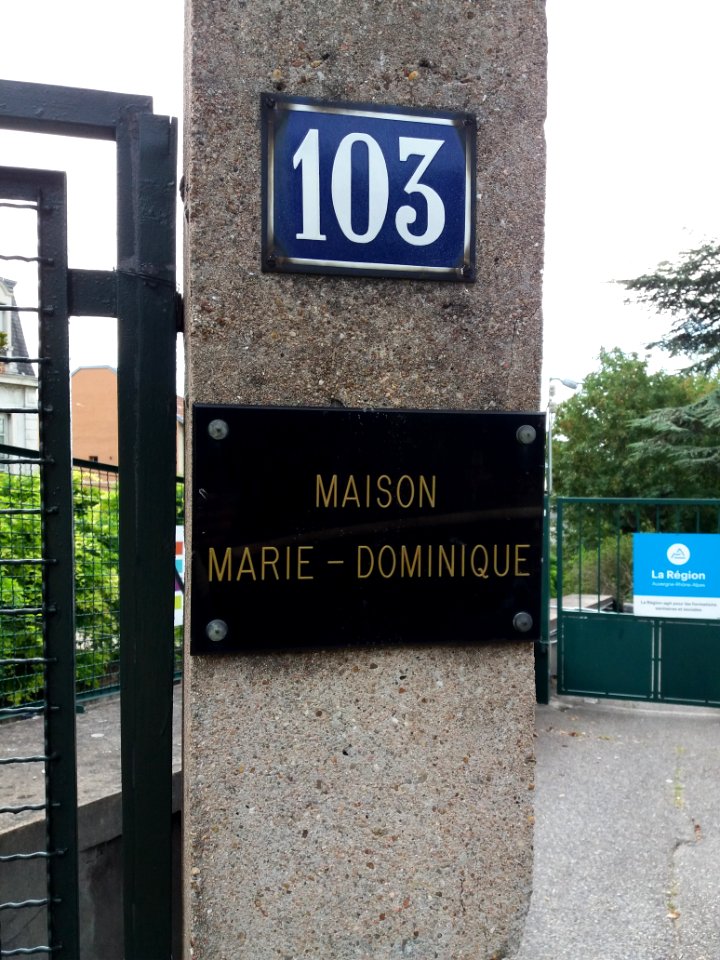 Lyon 5e - Montée de Choulans - Maison de retraite Marie-Dominique au numéro 103