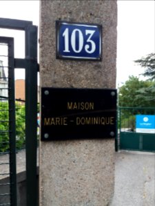 Lyon 5e - Montée de Choulans - Maison de retraite Marie-Dominique au numéro 103