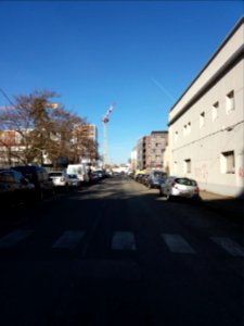 Lyon 7e - Rue Félix Brun, vers le nord arrivant sur la rue Crépet