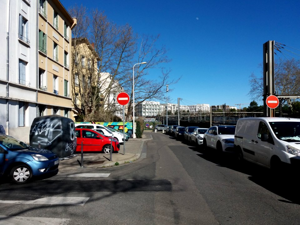 Lyon 7e - Rue du Repos, depuis la route de Vienne