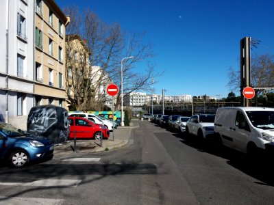 Lyon 7e - Rue du Repos, depuis la route de Vienne