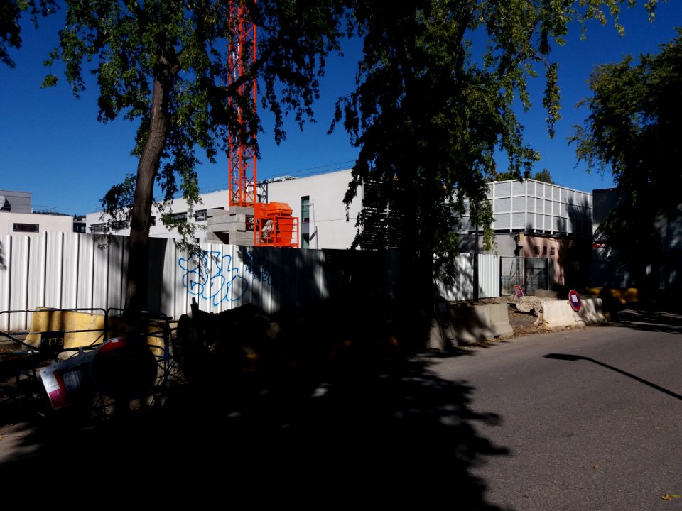 Lyon 7e - Rue du Vercors, chantier