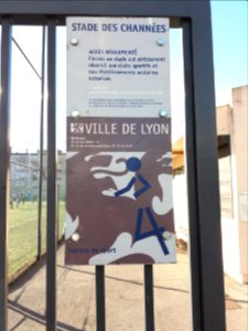 Lyon 7e - Rue Félix Brun, stade des Channées