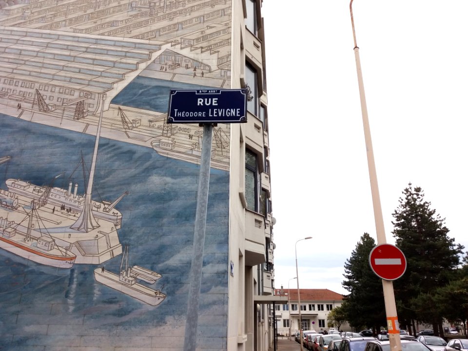 Lyon 8e - Rue Théodore Levigne, plaque