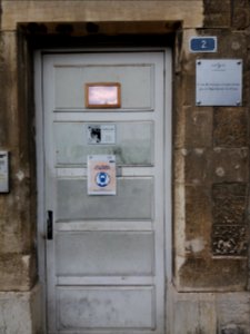 Lyon 8e - Rue Général André - Porte de l'école Jean Macé au numéro 2 - Classe Musée et ecole de musique