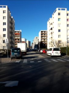 Lyon 7e - Rue du Rhône, côté nord depuis la rue Mathieu Varille