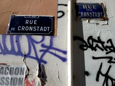 Lyon 7e - Rue de Cronstadt, double plaque