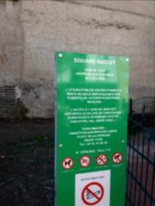 Lyon 7e - Rue Jean-François Raclet, plaque square Raclet
