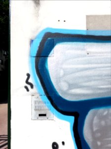 Lyon 7e - Rue de Gerland, numéro 186 recouvert par un tag
