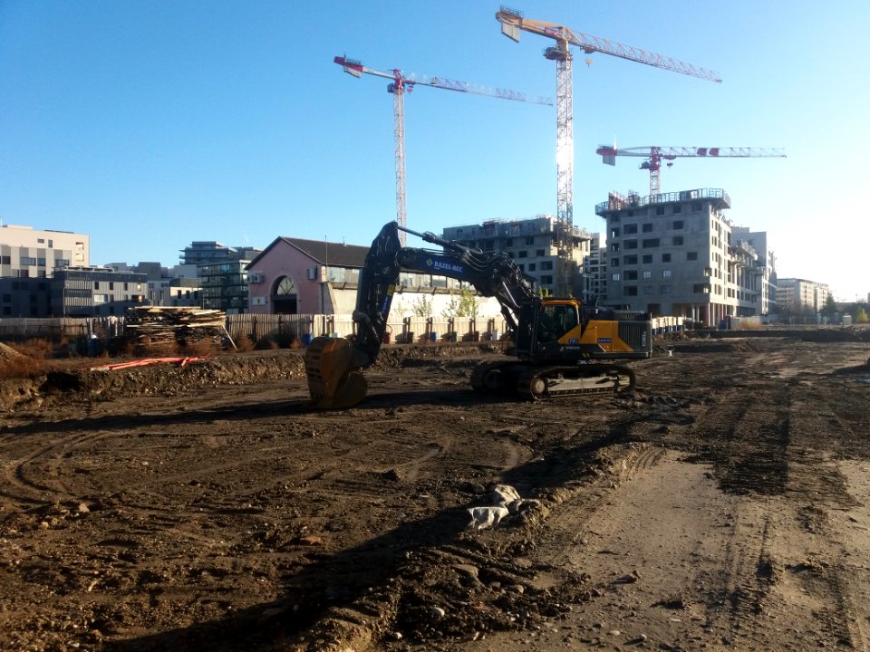 Lyon 7e - Rue des Girondins - Tronçon en construction dans la ZAC des Girondins