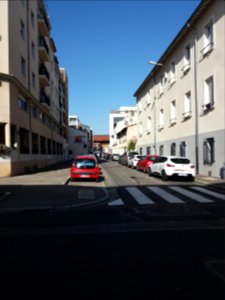 Lyon 7e - Rue des Verriers, vue depuis la rue Lortet