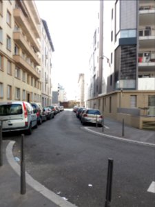 Lyon 7e - Rue du Brigadier Voituret, depuis la rue Domer