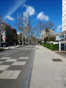 Lyon 7e - Rue Garibaldi, côté nord au niveau du numéro 165