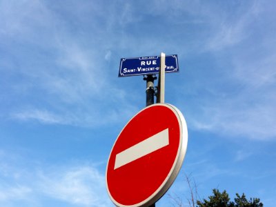 Lyon 8e - Rue Saint-Vincent-de-Paul - Plaque
