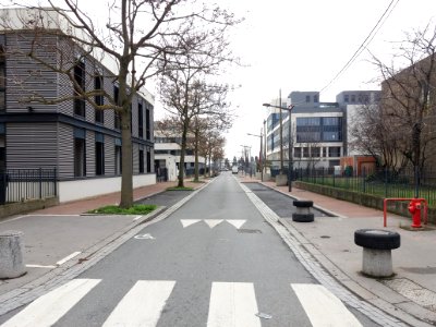 Lyon 7e - Rue Hermann Frenkel, depuis la rue Jean Baldassini