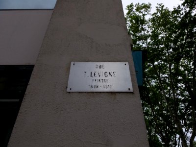Lyon 8e - Rue Théodore Levigne, plaque (3)