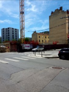 Lyon 7e - Rue de Gerland, chantier à l'angle de la rue Étienne Jaillet (2)