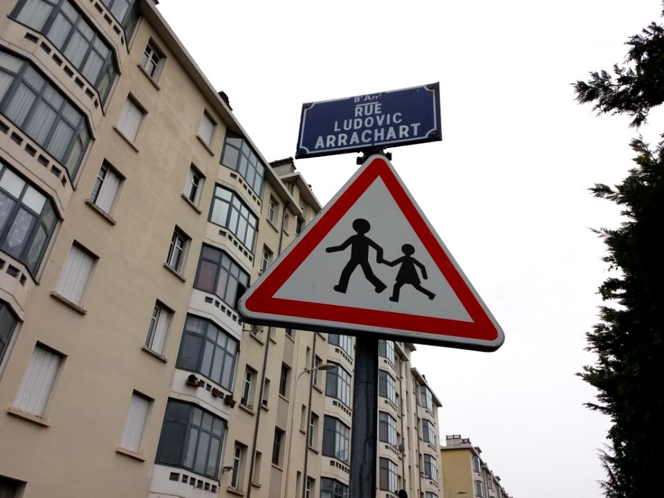 Lyon 8e - Rue Ludovic Arrachart, plaque
