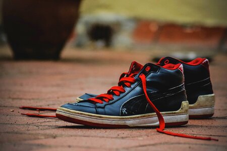 Black deck shoes footwear photo