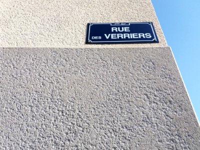 Lyon 7e - Rue des Verriers, plaque