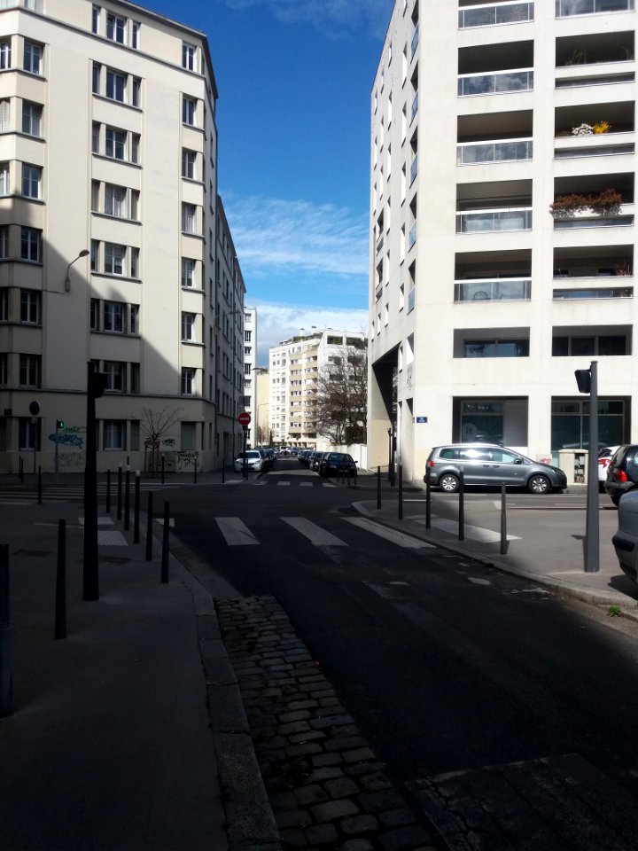 Lyon 7e - Rue des Trois Pierres, depuis la rue de la Madeleine