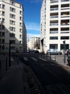 Lyon 7e - Rue des Trois Pierres, depuis la rue de la Madeleine